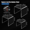 Worldity 6 Pcs Acrylic Risers for Display, 3" 4" 5"