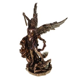 Veronese Archangel Michael Fights Evil Figurine Bronzed Sculpture