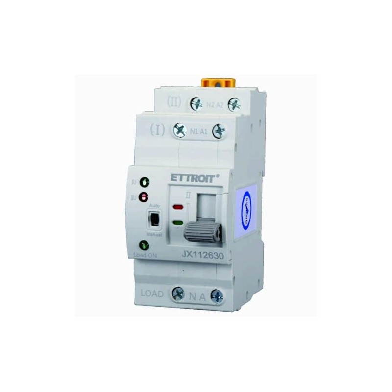 Ixtrima Transfer Switch Automatic/Manual ATS, 2P 63A 230V Single Phase