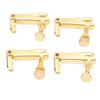 4PCS Violin Fine Tuner Golden Metal Wear Resistant String Fine