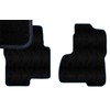 Navy Blue Edge Custom Fit Front Carpet Floor Mats, Black,