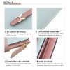Cartera para Mujer de Piel, Delgada Largo Billetera de Doble,