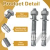 Horiznext 3/4 x 6-1/4 inch Wedge Concrete Anchors kit Galvanized