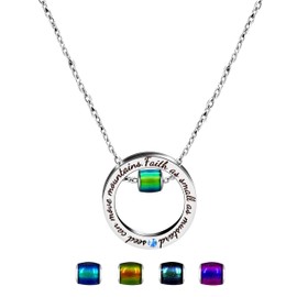 Oneress Color Changing Mood Beads Pendant, Glass Barrel Temperature Sensing Beads Necklaces for Women Men, DIY Mood Necklace Jewelry YA958 (Bead)