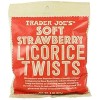 Trader Joe's Licorice Twists Soft Strawberry Candy 8 oz. each