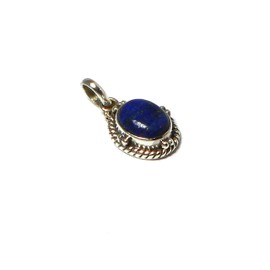 Art Gecko Small Blue Afghanistani LAPIS LAZULI Sterling Silver 925 Pendant - (LPT2212161)