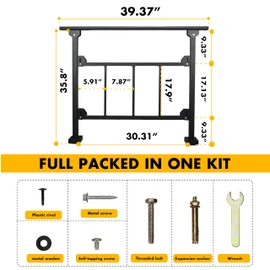 Upgrade 3 Steps Black Handrail & Indoor Stair Railing Kit, Fence & Rail Hand Rails for Outdoor Steps for Seniors for Porch Railing & Deck Hand Rail (2-3 Steps) - Set 1