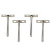 Antrader 4 Piece Floating Shelf Brackets, 6" Concealed Hidden Shelf