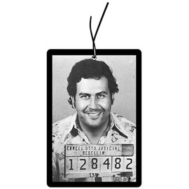 CME.Promo 2 x Air Freshener with Pablo Escobar Motif, Car Fragrance Dispenser, Air Freshener, Car Fragrance Tree Set