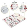 Kcldeci Christmas Cartoon Trees Dish Drying Mat for Kitchen Counter