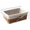 Kingwillow, Storage basket, Natural wicker Storage Bins Rectangular Basket,Arts and