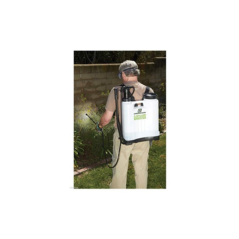 Greenwood 4 Gallon Backpack Sprayer with 4 Nozzles for Different