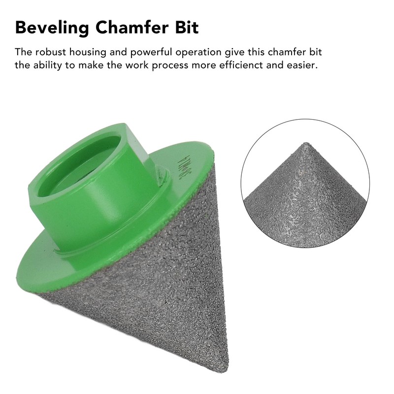 M14 Green Diamond Beveling Chamfer Bit Simple Operation 60° Base