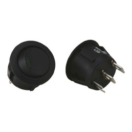 Install Bay Round Rocker Switch No Leads 5 Bag- IBRRS