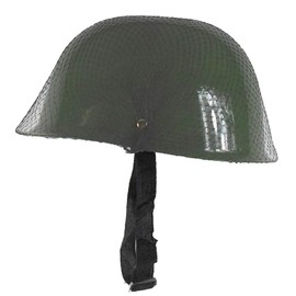 Childrens Green Army Helmet Costume Accessory (Green)