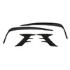 4Pcs Glossy Black Front Bumper Fog Light Eyebrow Cover Trim