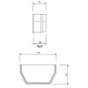 FLOPLAST 114mm Square Gutter Internal Stop End - White