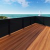 Windscreen4less 3'x12' Deck Balcony Privacy Screen Fence Apartment Balcony Mesh