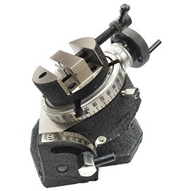 BRAND NEW 4"/100 MM TILTING MILLING INDEXING ROTARY TABLE WITH ROUND VICE-METALWORKING ENGINEERING MACHINE TOOLS (80MM ROUND VICE)