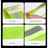 ISTUSHEWILL 8 Pcs Reflective Armbands Reflective Strip -,Adjustable Safety Gear