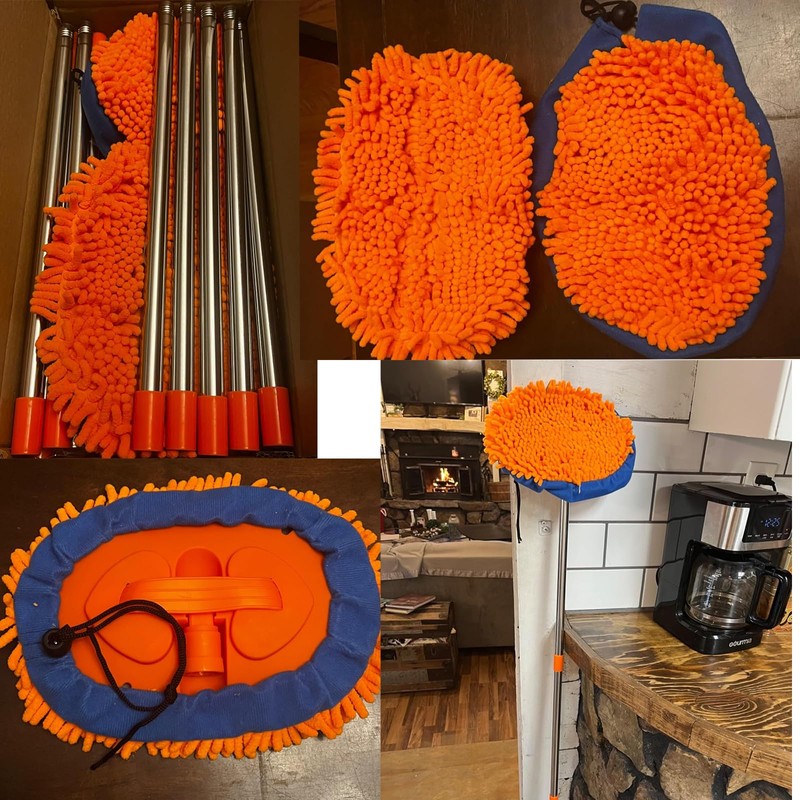 Wall Cleaner, Max 13 Ft+ Wall Mop with Long Handle,