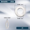 100 PCS #8 Stainless Flat Washers, 7/16" Outer Diameter, 18-8