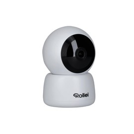 Rollei Indoor Security Cam IPC-88 - Full HD 1080p, Motion Tracking & Night Vision, App & Voice Control, 360° Swivel, Easy Installation with Wall Mount