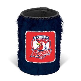 Sydney Roosters NRL Rugby League Fluffy Can Cooler Stubby Holder