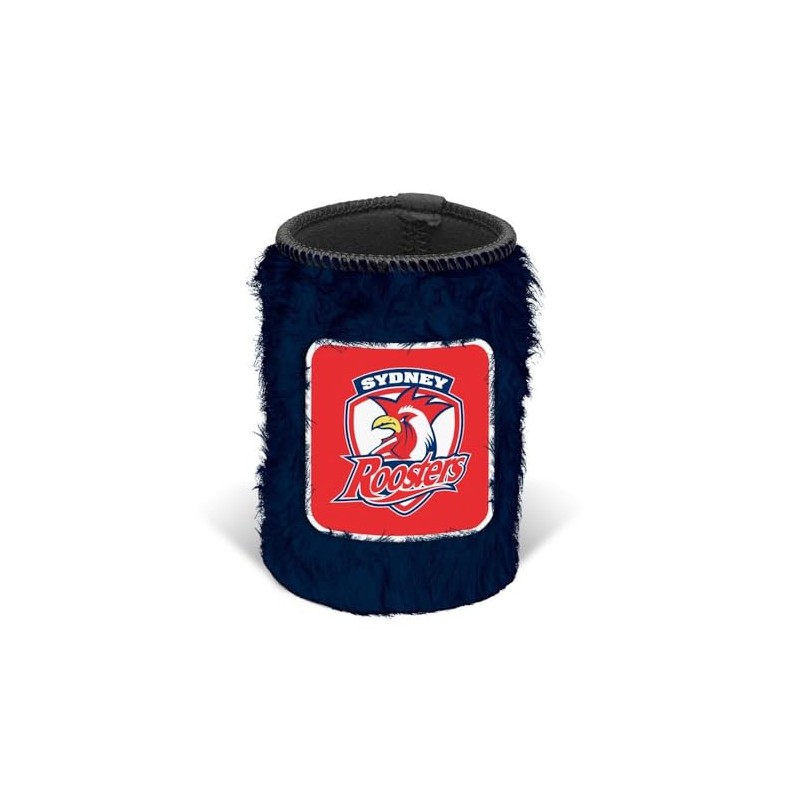 Sydney Roosters NRL Rugby League Fluffy Can Cooler Stubby Holder