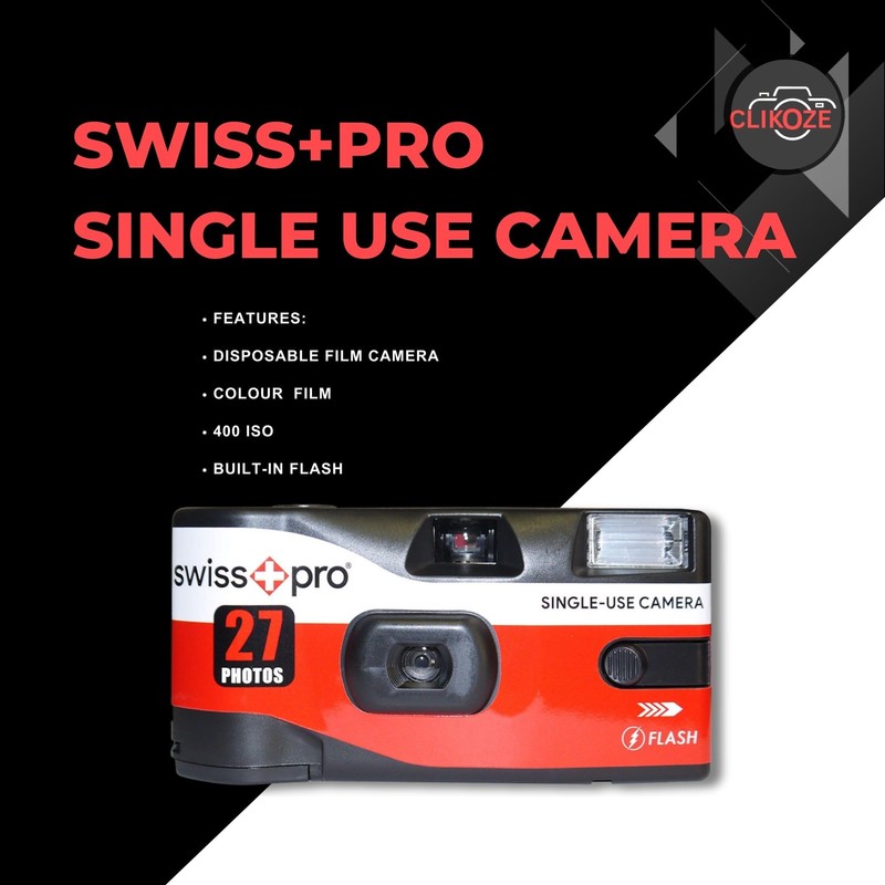 Disposable Cameras Multipack - Bundle with 5 X Swiss+Pro Disposable