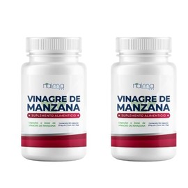 NAIMA Kit 2 Frascos de Vinagre de Manzana, 100 Cápsulas cu  Suplemento Alimenticio 100 Puro y Natural  Apoyo Digestivo y Bienestar General  Sin...    