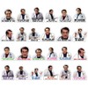 UBSIUH 24 Doctor Magnetic Stickers, Funny And Interesting Magnets, Refrigerator