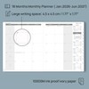 POPRUN Monthly Planner 2026-2027(Large- 8.5'' x 10.5'' Soft Cover), 18-Month