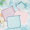 PHOGARY Flannel Face Cloth Pack 6, Reusable Microfibre Face Cloth,