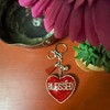 Popfizzy Red Blessed Keychain Accessories, Backpack Key Chain, Rhinestone Purse