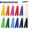 LEACOOLKEY 12 Pcs Baseball Belts Adjustable Softball Belts Bulk Team