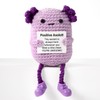 TOYMIS Positive Axolotl Crochet Funny Wool Axolotl Toy with Encouragement