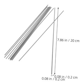 Operitacx 10pcs Fixed Steel Rod Pegs Pins Crocheting Blocking Boards Supplies Beginners Crochet Blocking Rods Large Crochet Pin Crochet Tension Rod for Blocking Board Knit Stainless Steel