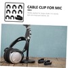 VINTORKY Microphone Holder, Pack of 10, Microphone Clip, Wire Cable