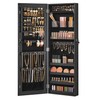 SONGMICS Mirror Jewelry Cabinet Armoire, Wall or Door Mounted Jewelry