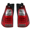 TRQ Rear Tail Lights Set Compatible with 2006-2009 Toyota 4Runner