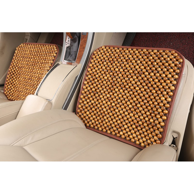 KENNISI Wood Beaded office Seat Cushion, Bead Seat Cushion for