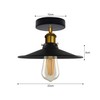 LEDSone Vintage Ceiling Light,Edison Flush Mounted Retro Style Metal Industrial