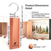 Vivenzia Cedar Blocks for Closet -25 pcs (15 Hang-ups &