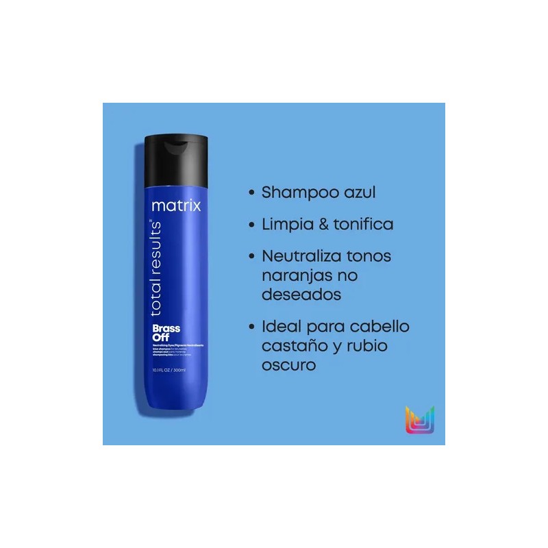 Shampoo Matrix Brass Off Total Results Matizador 300 Ml