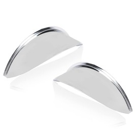 GRAND ORANGE Headlight Visors Pair Compatible with 7" round Heavy Duty Chrome Shields Trim Caps