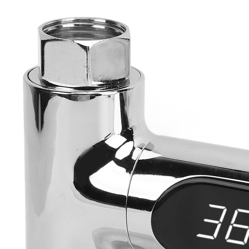 Shower Thermometer Aluminum LED Digital Shower Thermometer for Home Bathroom