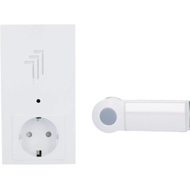 UNITEC Plug-in Wireless Chime | Doorbell | Plug into the Socket | Melody Variety | 75 m Range | Socket Still Usable