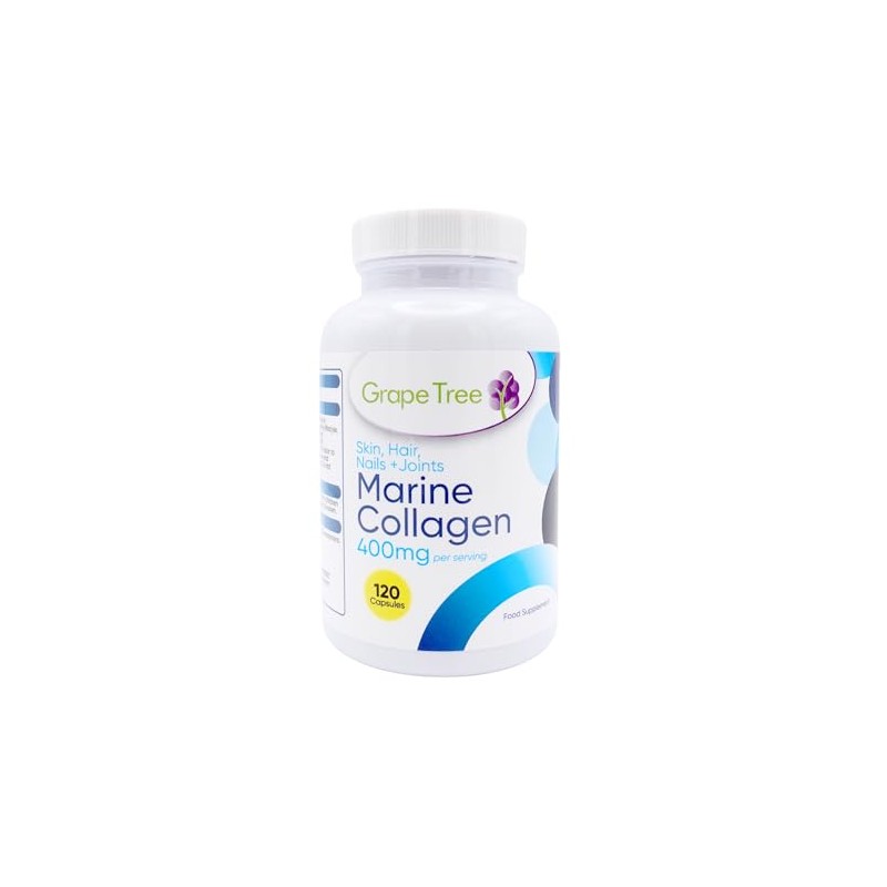 Grape Tree Marine Collagen 500mg Capsules – 120 Capsules Hydrolysed