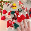 FYZSJWL Mini Christmas Hat, Mini Christmas Hat and Scarf Set,